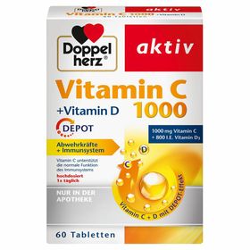 Doppelherz® aktiv Vitamin C 1000 +Vitamin D DEPOT