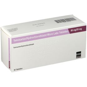 Telmisartan/Hydrochlorthiazid Micro Labs 80 mg/25 mg