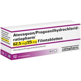 Atovaquon/Proguanilhydrochlorid-ratiopharm® 62,5 mg/25 mg