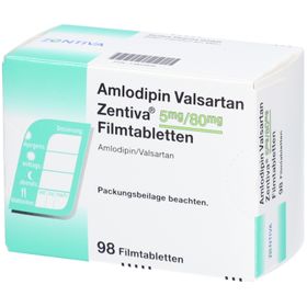 AMLODIPIN Valsartan Zentiva 5 mg/80 mg Filmtabl.