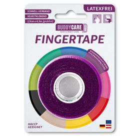 BUDDYCARE® MED Fingertape PURPUR 2,5cmx4,5m Latexfrei