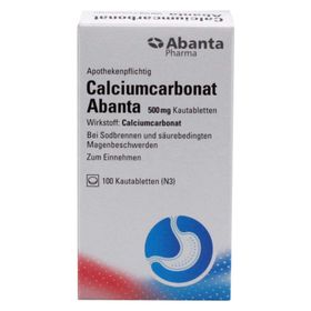 Calciumcarbonat Abanta 500 mg Kautabletten