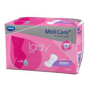 MoliCare Premium lady pad 4,5 Tropfen, Inkontinenzeinlage für Frauen bei Blasenschwäche, Aloe Vera