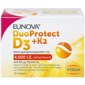 EUNOVA® DuoProtect D3+K2 4000 I.E./100 µg Kapseln