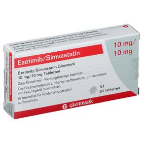 Ezetimib/Simvastatin Glenmark 10 mg/10 mg