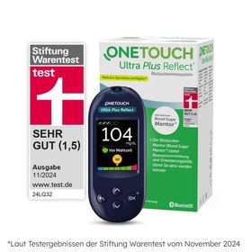 OneTouch Ultra Plus Reflect® Blutzucker-Messgerät Set mg/dl