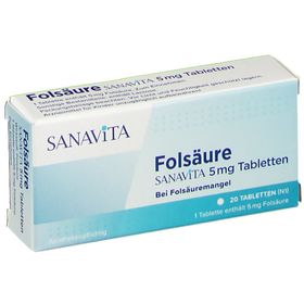 SANAVITA Folsäure 5 mg