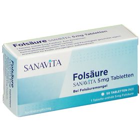 SANAVITA Folsäure 5 mg