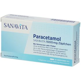 Sanavita Paracetamol 1000 mg Zäpfchen