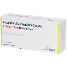 Amoxicillin/Clavulansäure Devatis 875 mg/ 125 mg