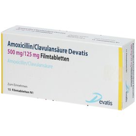 AMOXICILLIN/Clavulansäure Devatis 500mg/125mg FTA