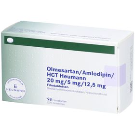 OLMESARTAN/Amlodipin/HCT Heumann 20/5/12,5mg FTA