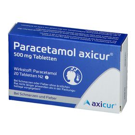 Paracetamol axicur® 500 mg Tabletten