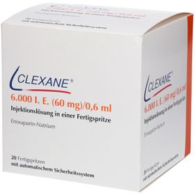 Clexane 6.000 I.E. 60 mg/0,6 ml ILO