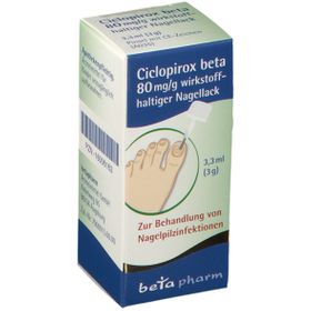 Ciclopirox beta 80 mg/g