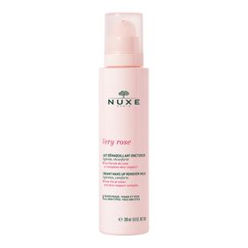 NUXE Very Rose milde Reinigungsmilch zur sanften gesichtsreinigung und Make-up Entfernung im Gesicht und Augenbereich bei empfindlicher, trockener Haut
