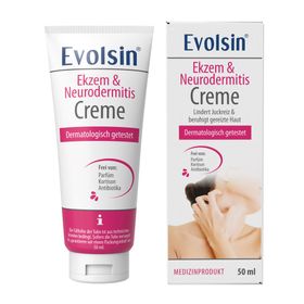 Evolsin® Ekzem & Neurodermitis Creme - Mindert Juckreiz & beruhigt gereizte Haut - OHNE KORTISON - Salbe für gereizte, trockene & irritierte Haut