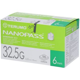 TERUMO Nanopass 32.5G 6mm Pen-Nadeln