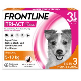 FRONTLINE TRI-ACT® gegen Zecken, Flöhe und fliegende Insekten beim Hund (5-10kg)