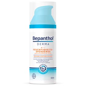 Bepanthol® DERMA Feuchtigkeitsspendende Gesichtscreme mit LSF 25, Gesichtspflege für empfindliche und trockene Haut, dermatologisch getestete Feuchtigkeitscreme mit Dexpanthenol