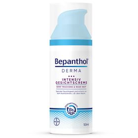 Bepanthol® DERMA Intensiv Gesichtscreme, Gesichtspflege für raue und sehr trockene Haut, dermatologisch getestete Feuchtigkeitscreme mit Dexpanthenol, nicht-komedogene Gesichtscreme