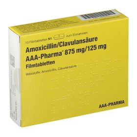 Amoxicillin/clavulansäure AAA®-Pharma 875 mg/125 mg