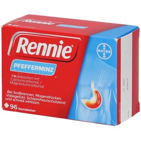 Rennie® Pfefferminz Kautabletten bei Sodbrennen