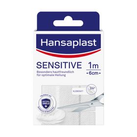 Hansaplast Sensitive 1 m x 6 cm - 20% Rabatt mit dem Code „pflaster20“