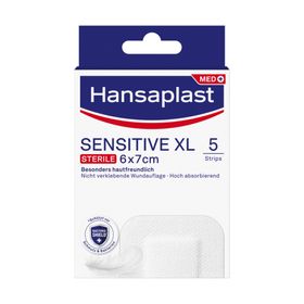 Hansaplast Sensitive XL 6 x 7 cm - Jetzt 20% sparen mit dem Code "pflaster20"