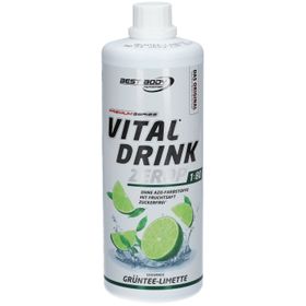 BEST BODY NUTRITION VITAL DRINK ZEROP® GRÜNTEE LIMETTE 1000 ml