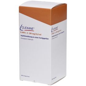 CLEXANE 8.000 I.E. 80mg/0,8ml Inj.-Lsg.i.e.F.-Sp.