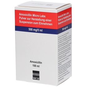 AMOXICILLIN Micro Labs 500 mg/5 ml Plv.Sus.-Herst.