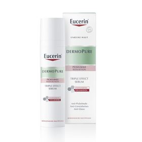 Eucerin® Dermopure Triple Effect Serum – Gesichtsserum gegen unreine Haut, Pickelmale und glänzende Haut, nicht komedogen- Jetzt 20 % sparen* mit eucerin20