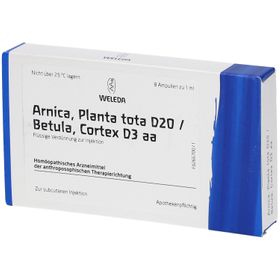 Arnica, Planta tota D20 / Betula, Cortex D3 aa