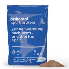 Orthomol Sport protein - Regeneration nach dem Kraftsport - Eiweißpulver mit Kreatin und BCAA - Schokoladen-Geschmack - Pulver