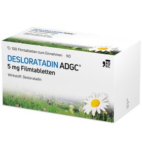 Desloratadin-ADGC 5 mg schnelle Wirkung gegen Allergien ohne schläfrig zu machen