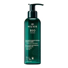 NUXE Bio mildes Reinigungsöl zur Make-up Entfernung, Gesichtsreinigung und als Duschöl bei trockener Haut