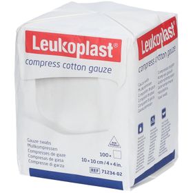 Leukoplast® compress cotton gauze 10 cm x 10 cm