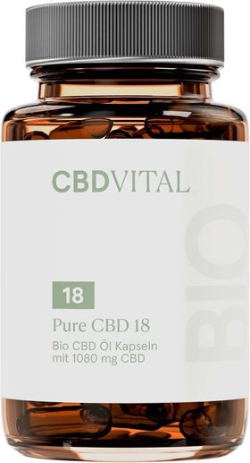 CBD VITAL Bio Pure 18 CBD Kapseln