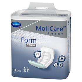 MoliCare Premium Form Stool, Vorlage mit großen Auslaufschutztaschen speziell entwickelt für Stuhlinkontinenz