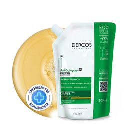Vichy Dercos Anti-Schuppen Shampoo Nachfüllpack für normale bis trockene Kopfhaut + DT SH ANTIDANDRUFF DS DRY T50ML 8L GRATIS