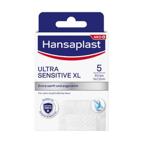 Hansaplast Ultra Sensitive XL, 5 x 7,2 cm - 20% Rabatt mit dem Code „pflaster20“