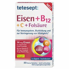 tetesept: Eisen + B12 + C + Folsäure