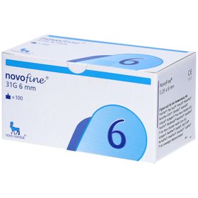 NovoFine Injektionsnadeln 31G 0,25 x 6 mm