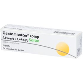 GENTAMICUTAN comp 0,64 mg/g + 1,67 mg/g Salbe