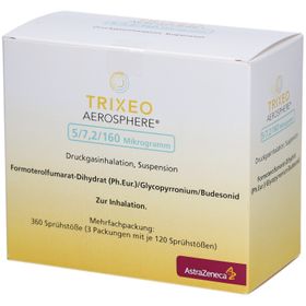 TRIXEO Aerosphere 5/7,2/160µg Druckgasinh.120ED