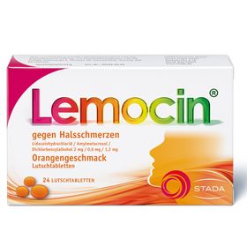 Lemocin gegen Halsschmerzen Orangengeschmack
