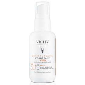 Vichy CAPITAL SOLEIL UV-Age Daily getönt LSF 50+ Sonnenfluid + Vichy Minéral 89 Booster 10ml Mini GRATIS