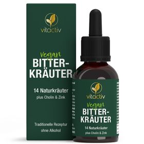 Vitactiv Bitterkräuter Tropfen ohne Alkohol
