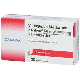 VILDAGLIPTIN Metformin Zentiva 50 mg/1000 mg FTA